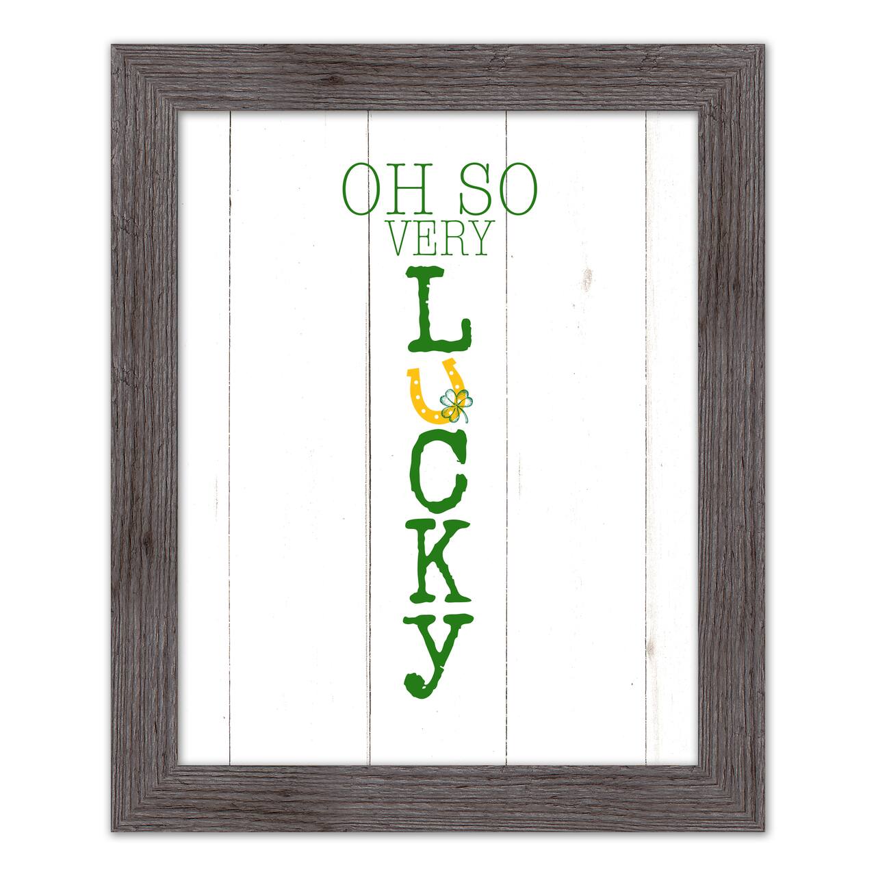 Oh So Lucky Framed Print 2 16" x 20" Western Gray Framed Print